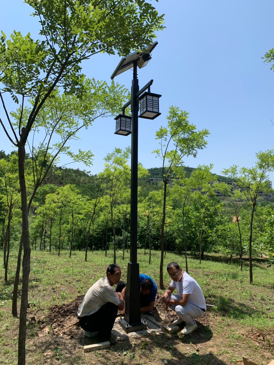 藍田度假村太陽能庭院燈